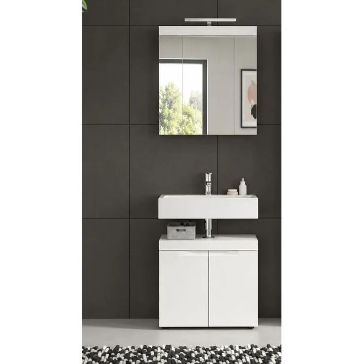 Badezimmer Spiegelschrank Gusto in weiß matt 60 cm – Bild 4