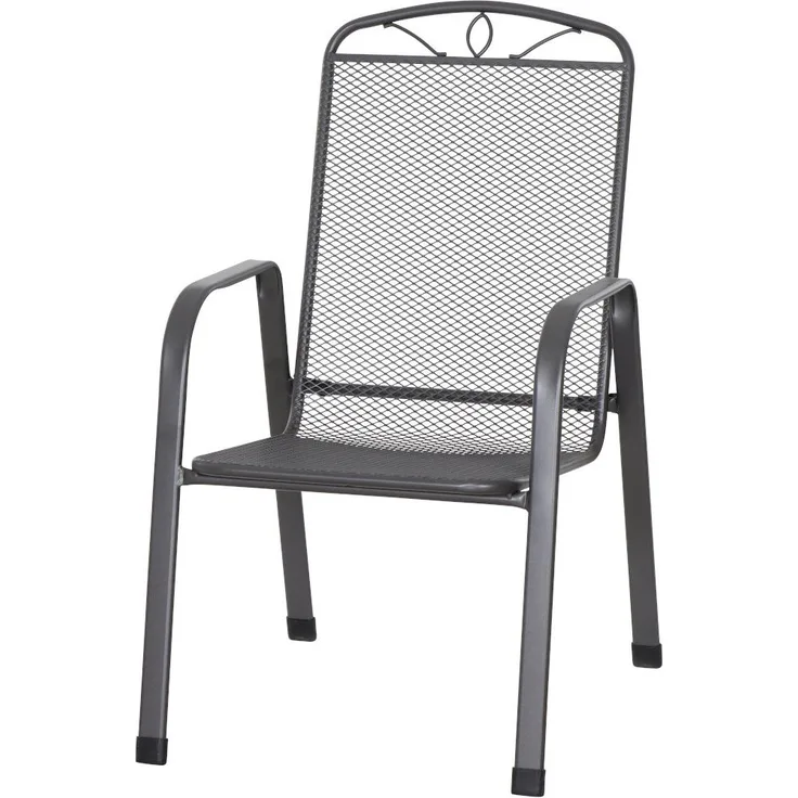 Siena Garden Elda Stapelsessel - Stahl, matt-anthrazit (P23494)