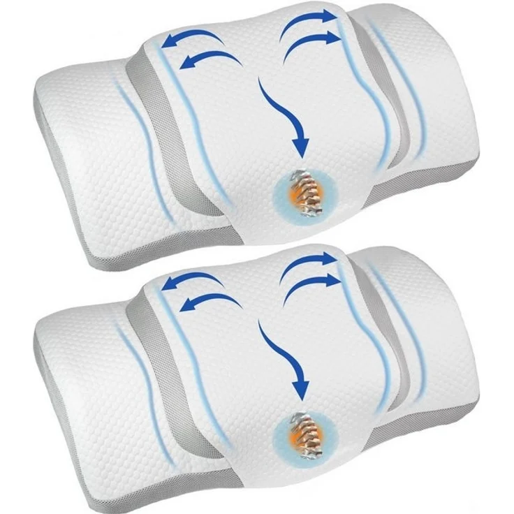 Esun Kopfkissen Memory Foam Kissen, Kopfkissen, Nackenkissen, Seitenschläferkissen, Füllung: Memory foam, Seitenschlafer, Rückenschlafer, Bauchschlafer, Set, Kissen vom OEKO-TEX® und CertiPUR Getestet, Nackenkissen für Erwachsene, Männer, Frauen – Bild 4