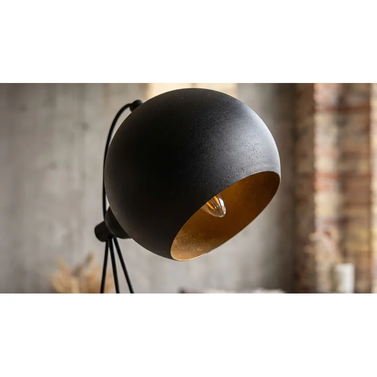 KAWOLA Tischlampe ZAREL Metall schwarz gold 45 x 15 x 15 cm – Bild 5