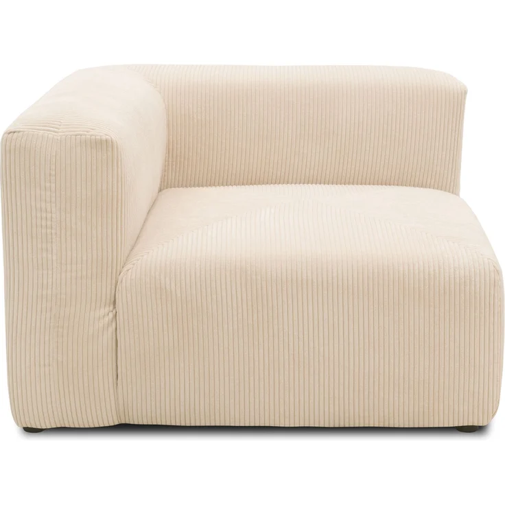 DOMO. collection Polsterecke 800011, Modul-Polstersessel, quadratisch, individuell kombinierbar, Cord, Armsessel, Cocktailsessel, Loungesessel, 108 x 108 x 69 (BxTxH), creme – Bild 1