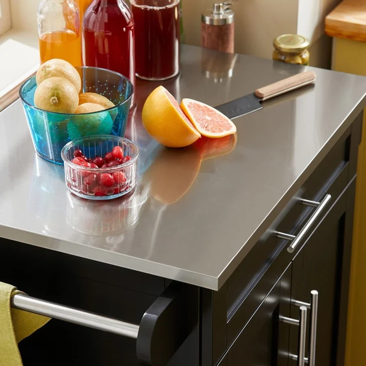 SoBuy FKW110-SCH Küchenwagen, MDF, Lackiert, Schwarz, 80 x 90 x 46 cm – Bild 8