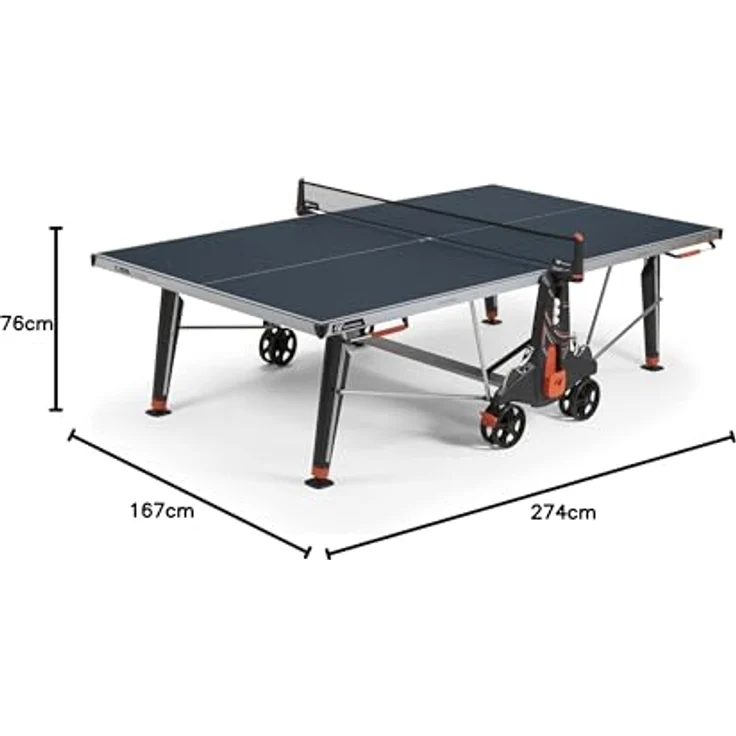 Cornilleau Outdoor Tischtennisplatte 500X, wetterfeste Spielplatte mit MATTOP-Beschichtung und DSI-Verriegelungsmechanismus, blau – Bild 10