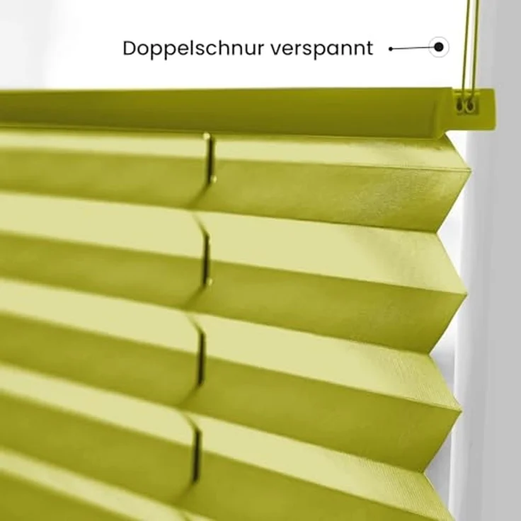 Sonello Plissee Klemmfix ohne Bohren 45x140 cm Olivgrün Faltrollo Plisseerollo Jalousie für Tür & Fenster Blickdicht Sichtschutz Sonnenschutz Fertifplissee Rollo – Bild 3