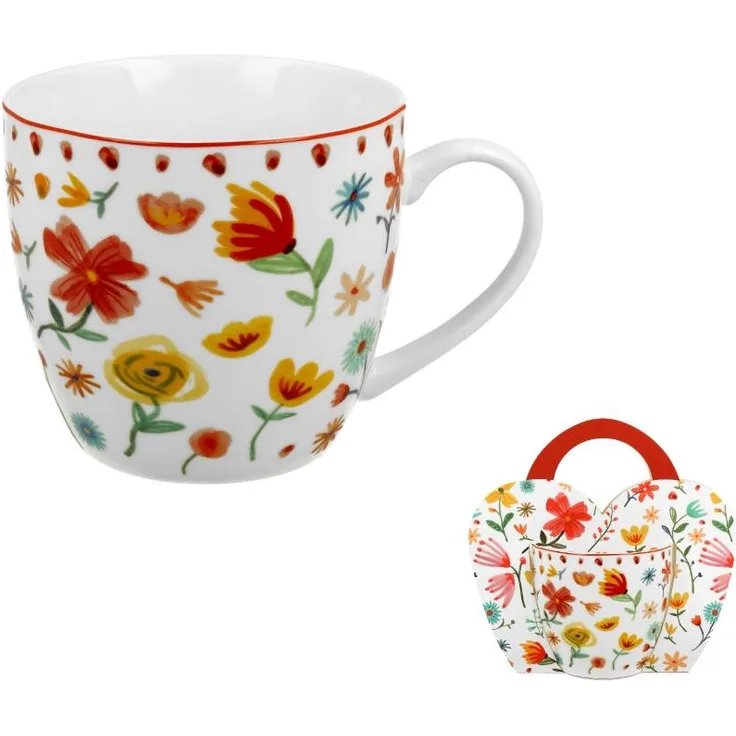 DUO ETNO Becher 460 ml PASTEL New Bone China Porzellan