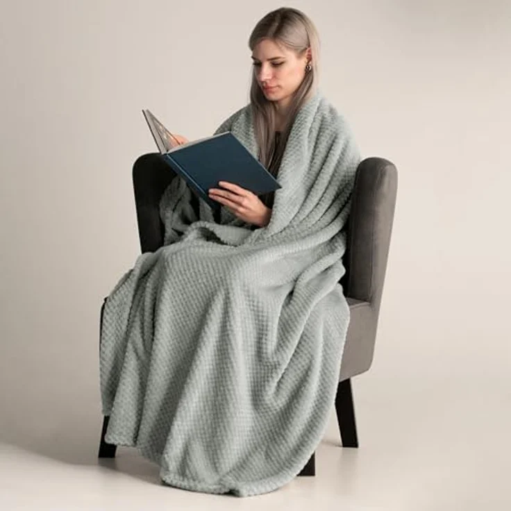 Wohndecke Decke Microfaser Wohndecke Tagesdecke Fleece, DecoKing, weich sanft kuschelig skandinavischer Stil – Bild 5