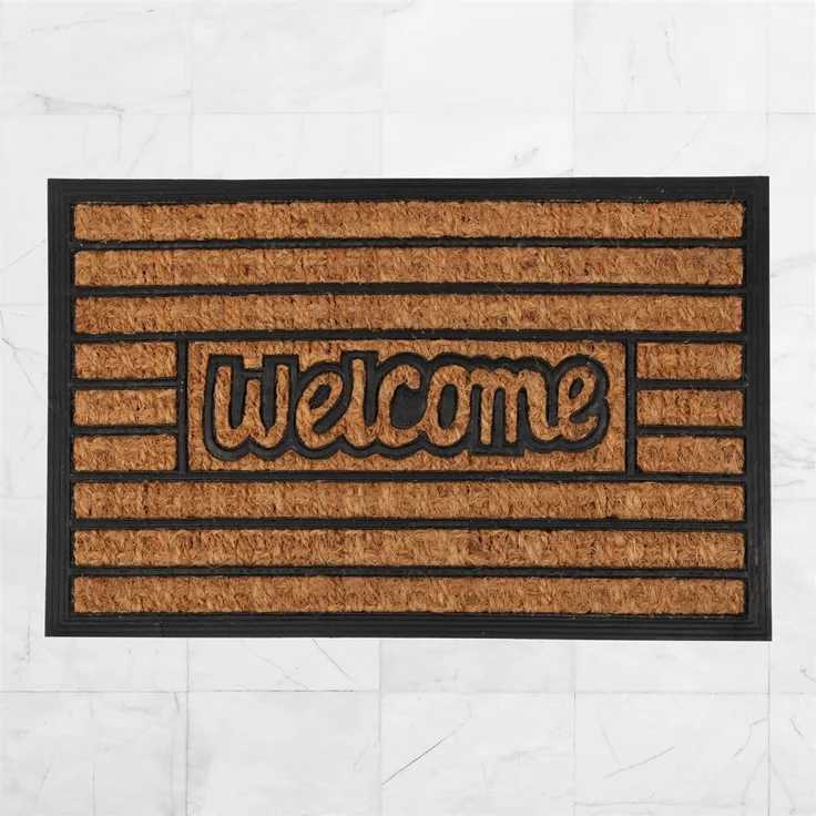 Bestlivings Fußmatte Kokos, "Welcome" Schriftzug ( 40x60 cm ), Design: Stripes – Bild 7