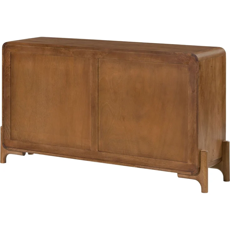 Sideboard Mango/Seegras 150 x 40 x 80 hellbraun lackiert MIZUMI #100 – Bild 9