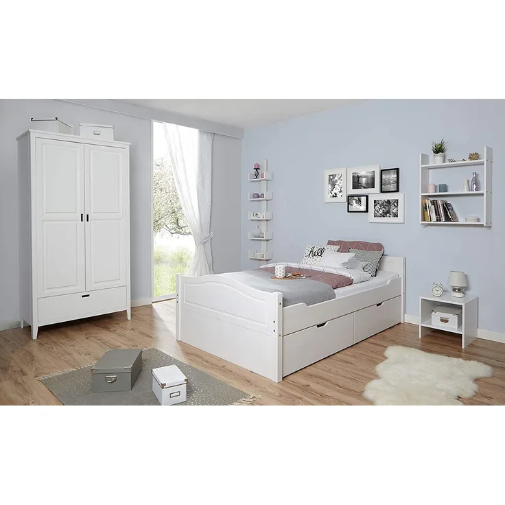 Funktionsbett Doppelbett "Leni" 140x200 Kiefer massiv