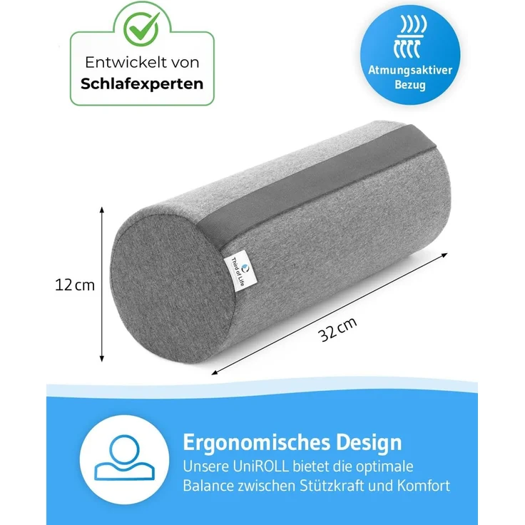 Nackenrolle UniRoll klein FlexiFit-Bezug – Bild 2