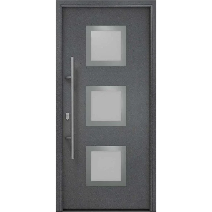 Hörmann Ecostar Haustür "ISOPRO IP 810S", anthrazit metallic (CH 703), 110 x 210 cm (B x H),DIN Links – Bild 1