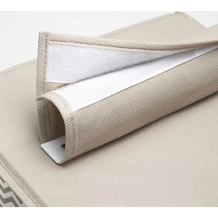 Hängender Stoffschrank Hängeaufbewahrung 2er Set mDesign 6 Böden Taupe / Natur – Bild 5