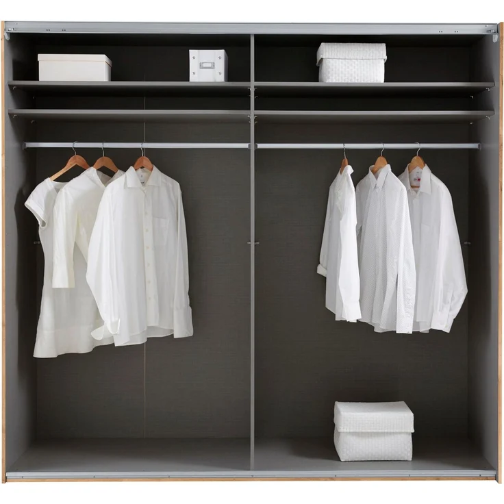 Schwebetürenschrank Bramfeld Kleiderschrank Ausfürung braun – Bild 3