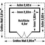 Kunststoff Gerätehaus Deco