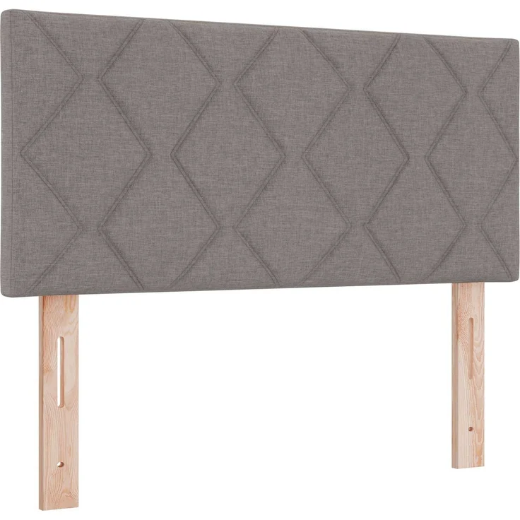 vidaXL Ottoman Bett mit Matratze mit Kopfteil Taupe 100 x 200 cm Stoff 3456389 – Bild 4