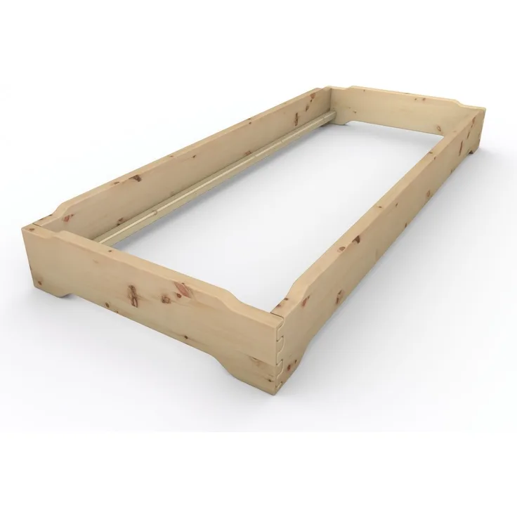 Stapelbett Holzbett (Zirbe) "Gäste-Edi" 80 x 200 cm 23 cm Zirbenbett Gästebett