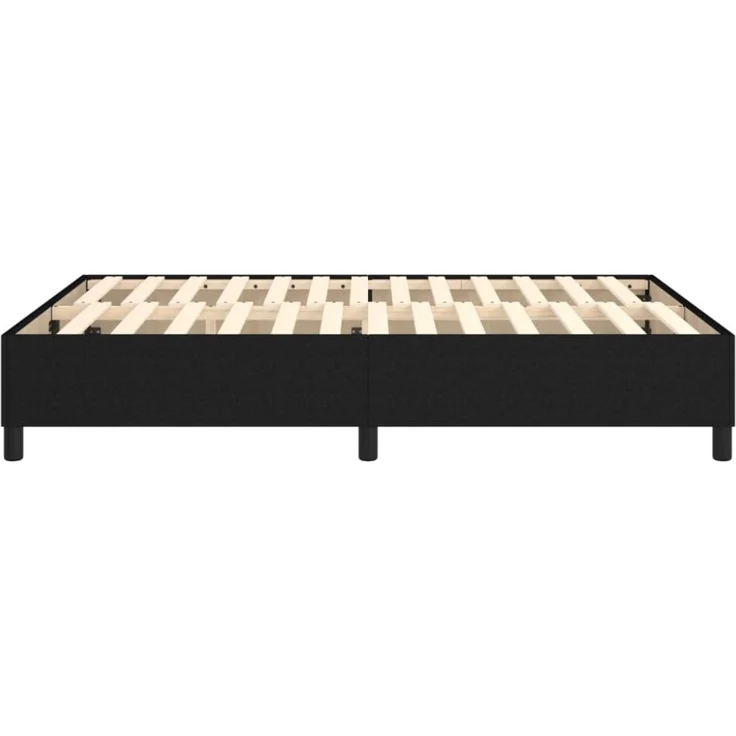 vidaXL Boxspringbett, Stoff Schwarz, 140x190 cm – Bild 4