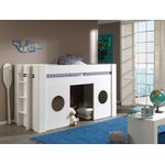 Vipack 'Freya' Halbhochbett 90x200 cm weiß