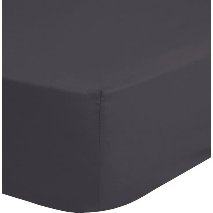 hip Mako Satin Spannbettlaken 1 teilig 160 X 200 cm Anthracite