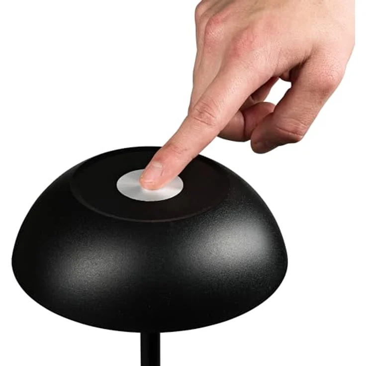 Idena Tango Touch LED Tischlampe, kabellos und höhenverstellbar, schwarz, mit stufenlos dimmbaren Farbmodi – Bild 5