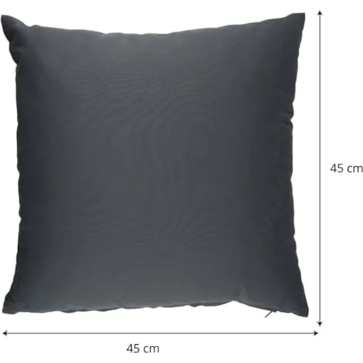 Arti Casa Gartenkissen 45x45 cm Grau - Outdoor Kissen mit Füllung - Dekokissen für Balkon oder Terrasse - Wasserabweisend – Bild 2