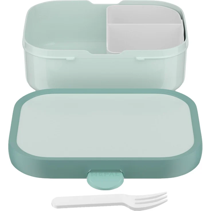 Mepal 'Campus' Brotdose mit Fächern & Gabel, Kunststoff, Cool Mint, 750 ml – Bild 2