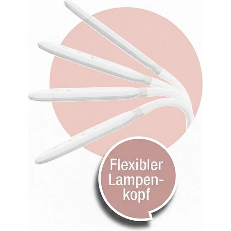 HAC24 LED Stehlampe Flexible LED Touch Tageslicht-Standleuchte Stehleuchte, LED fest integriert, Tageslichtweiß, Warmweiß, Neutralweiß, 3 Lichtfarben & 3 Helligkeitsstufen – Bild 2
