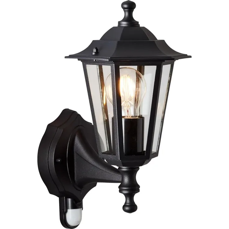 Brilliant Außen-Wandleuchte Aluminium, schwarz, 60W, G