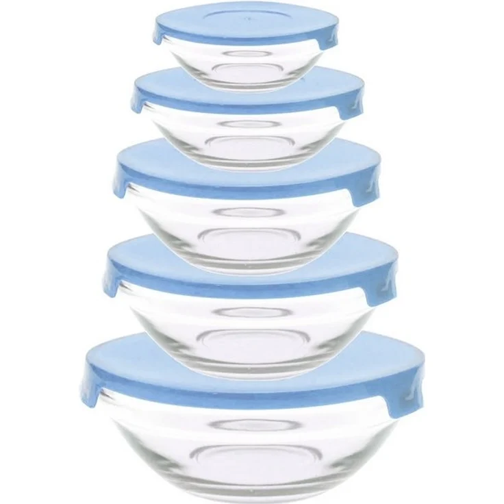 HAC24 Schüssel Vorratsdosen Glas Set Aufbewahrungsdosen Frischhaltedosen, Glas, (Set, 10-tlg), mit Deckel – Bild 3