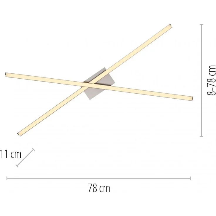 JUST LIGHT 14726-55 SIMON Deckenleuchte silber Leuchtenarm drehbar – Bild 8