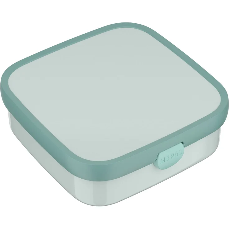 Mepal 'Campus' Brotdose Groß inklusive 2 auslaufsicheren Bento Fächern & Gabel, Kunststoff Cool Mint, 1250 ml – Bild 1