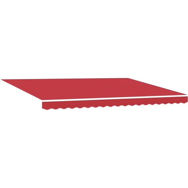 vidaXL Manuell einziehbare Markise Rot 4 x 3 m 3420265 – Bild 4