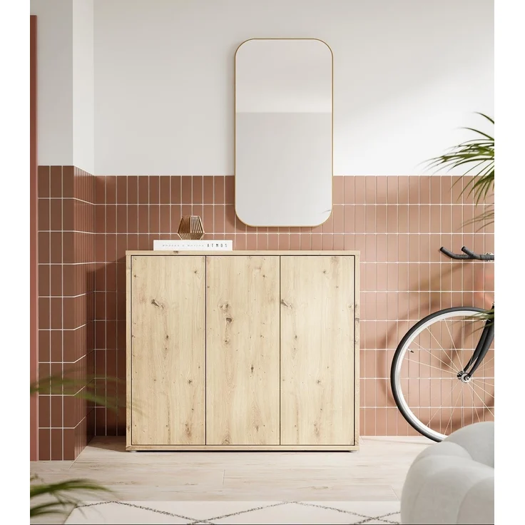 FORTE Schuhschrank Alice Springs Stauraumschrank, Mehrzweckschrank, grifflose Front, Push to open – Bild 2