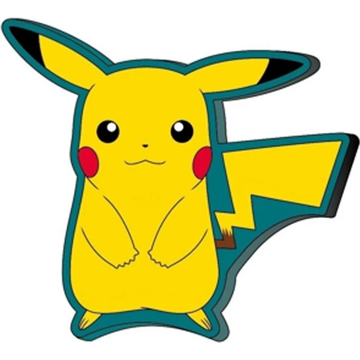 Pokémon Kuschelkissen Geformtes Velours Dekokissen 35x25 cm – Bild 3