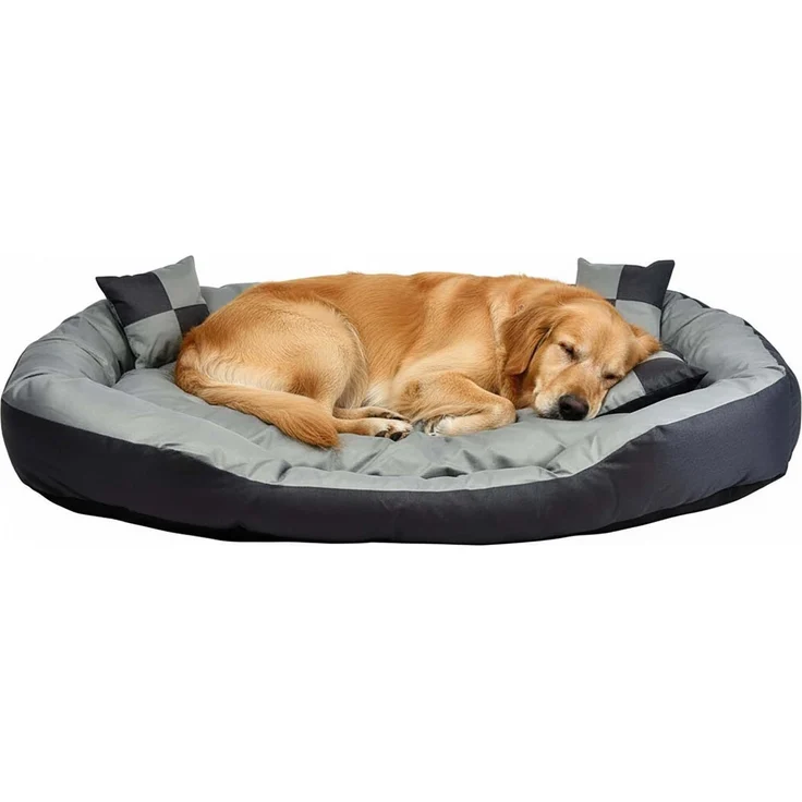 Hossis Wholesale Big Tier Sofa Hundebett XL 150x120x25cm | Kuschelig & waschbar | Großes Hundesofa mit Wendekissen & 2 Zierkissen | Welpenbett aus 100% Polyester | Geruchsfrei & pflegeleicht – Bild 5
