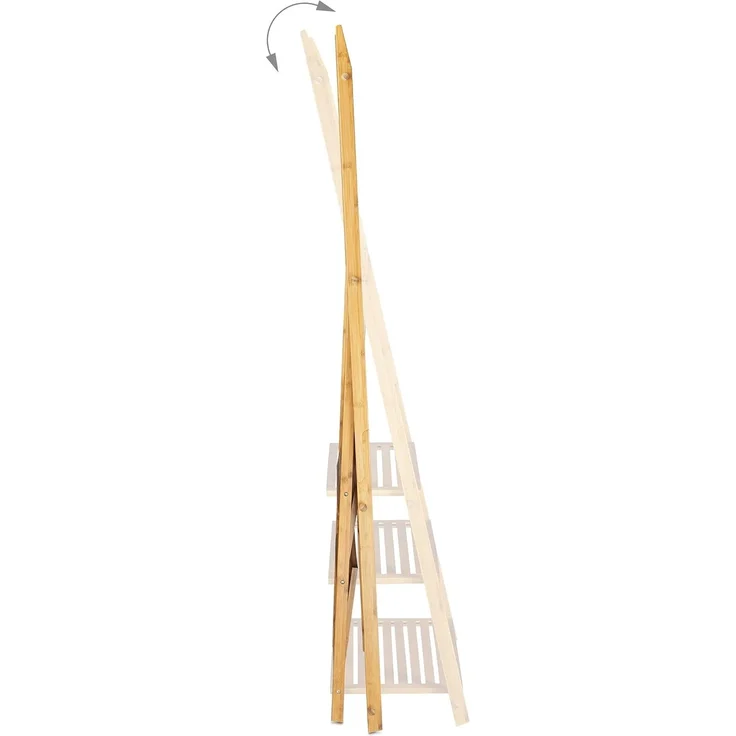 Relaxdays Handtuchhalter Bambus faltbar – Bild 6