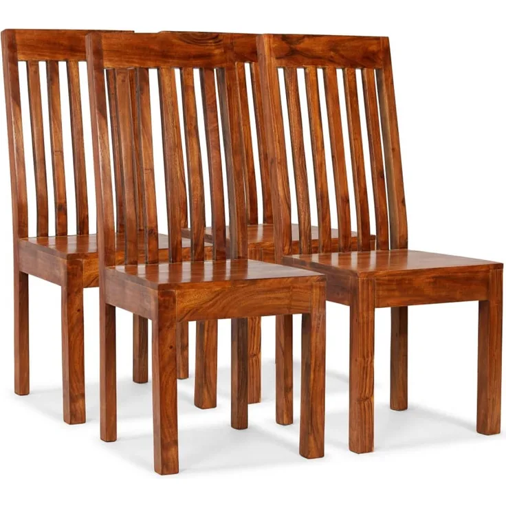 vidaXL Esszimmerstühle 4 Stk. Massivholz mit Palisander-Finish [275273]