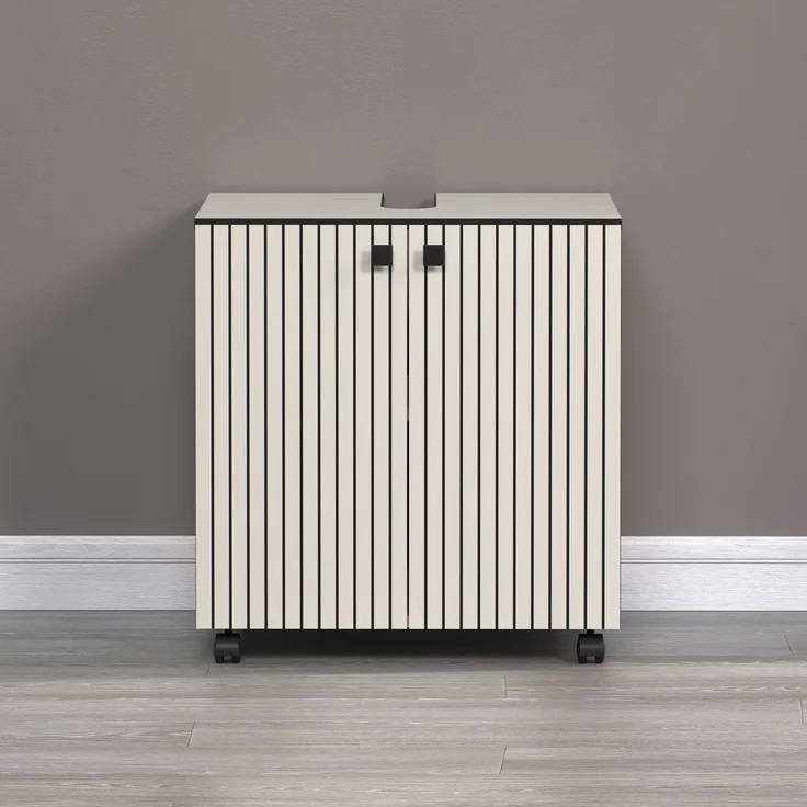 Waschbeckenunterschrank Bliss in grau 60 cm – Bild 4