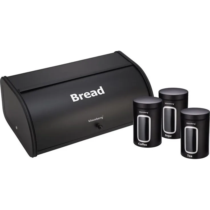 Klausberg Klausberg Brotkasten mit 3 Behältern KB7098BK