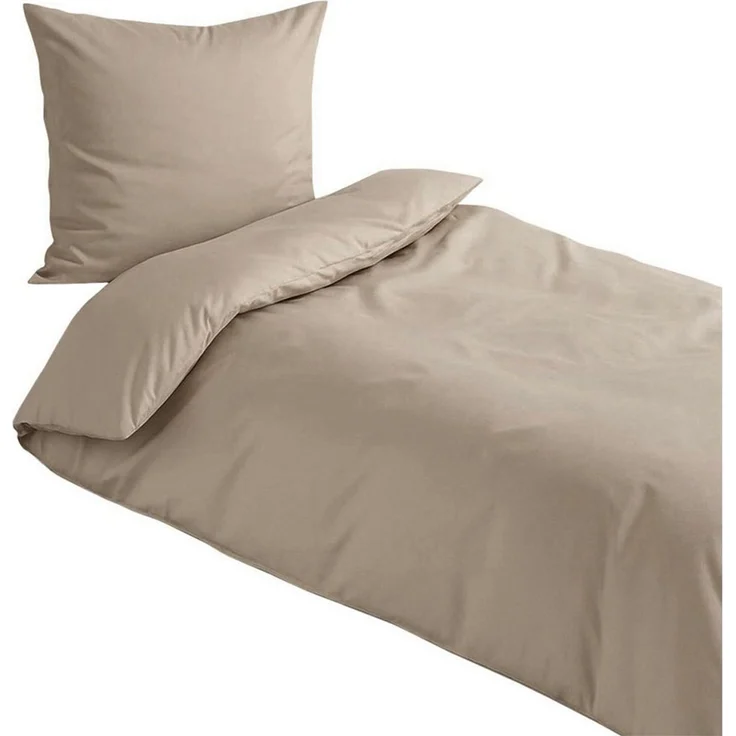 TRAUMSCHLAF Bettwäsche Pure, Mako Satin, 2 teilig, hochwertige Satin Bettwäsche – Bild 3