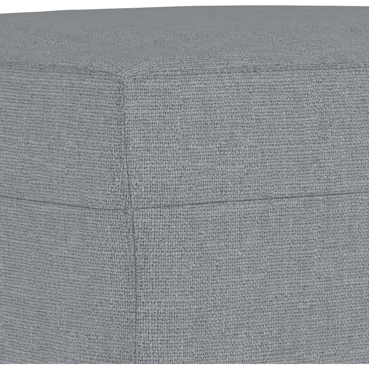vidaXL Sessel mit Hocker Hellgrau 60 cm Stoff 3201143 – Bild 6