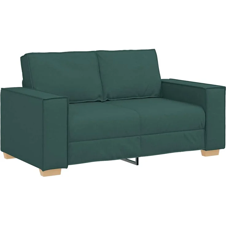 vidaXL 2-Sitzer Sofa Dunkelgrün 120 cm Stoff 4104975 – Bild 1