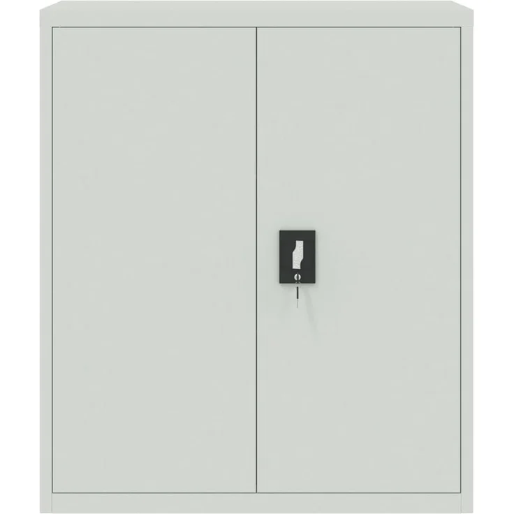 vidaXL Aktenschrank Hellgrau 90x40x105 cm Stahl 339737 – Bild 2