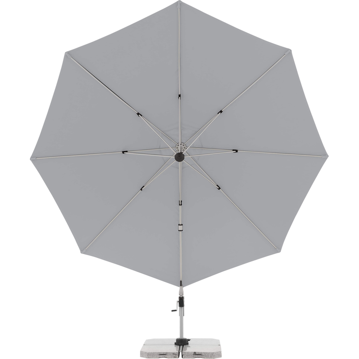 Doppler Sonnenschirm / Ampelschirm "Active Pendelschirm 370", hellgrau, Ø 370 cm – Bild 5