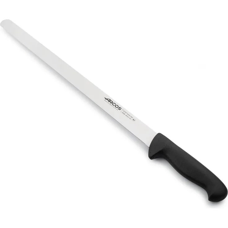 Arcos 293825 Schneidmesser-Schinkenmesser, Kunststoff, Schwarz, 400 mm