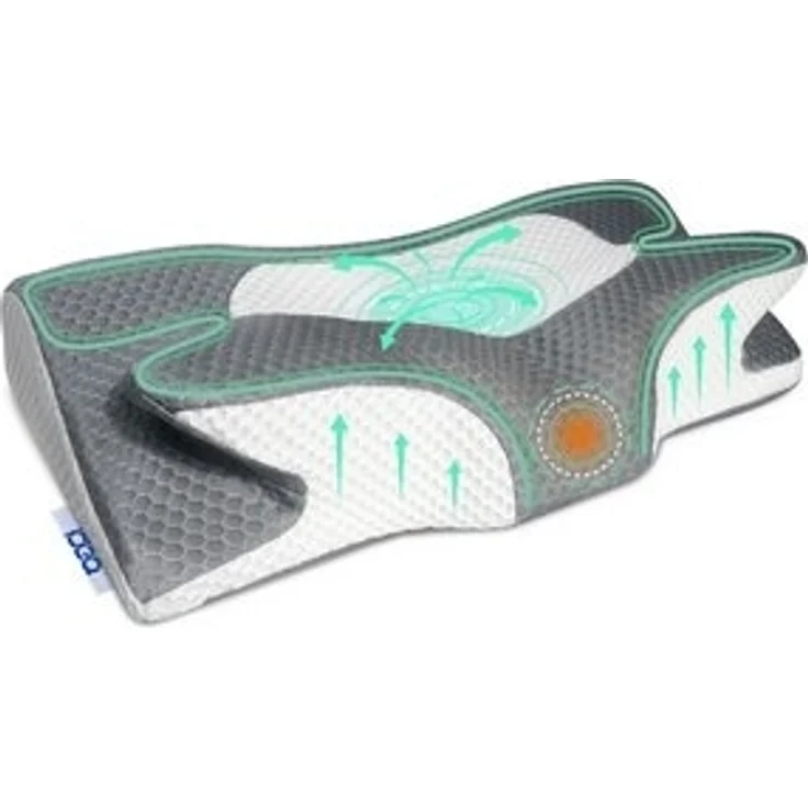 Esun Kopfkissen Memory Foam Kissen, Ergonomisches Kopfkissen Orthopädische Kissen, Seitenschlafer Rückenschlafer Bauchschlafer, Set, Kissen vom OEKO-TEX® und CertiPUR Getestet, für Seiten Rücken & Bauchschläfer, Nackenkissen Antischnarchkissen – Bild 6