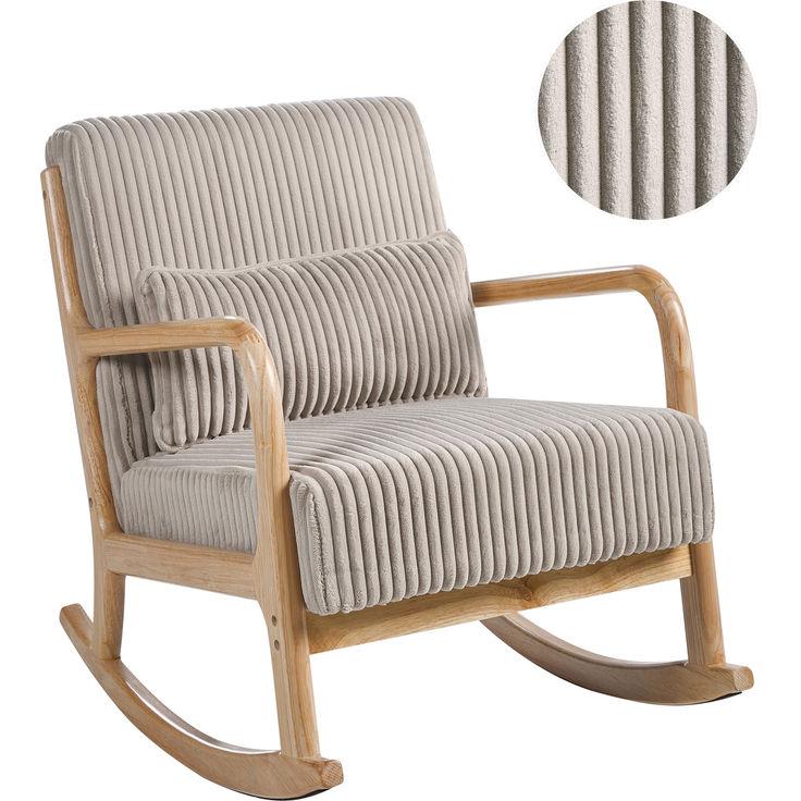Schaukelsessel SORSELE Cord Beige