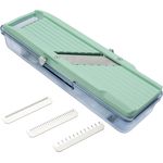 Benriner Mandoline / Gemüsehobel 64 mm Schnittbreite grün mit Auffangbehälter BN-3