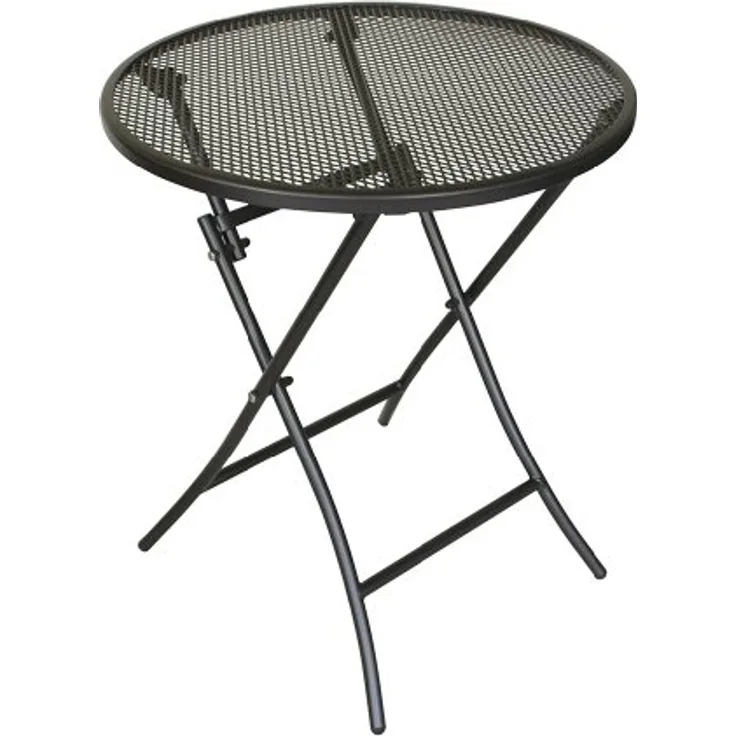 DEGAMO Bistrotisch MOCCA (1-St), 60cm rund, Streckmetall eisengrau, klappbar