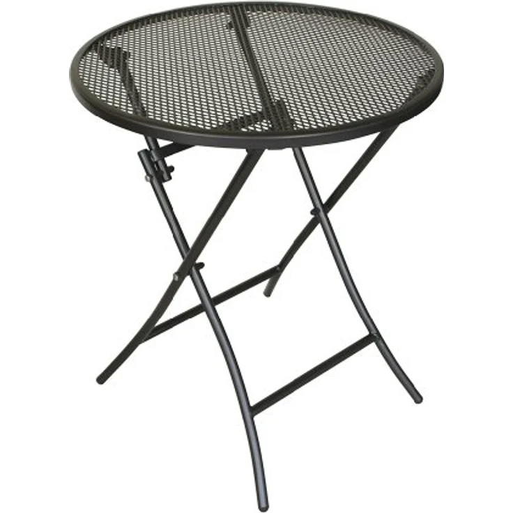 DEGAMO Bistrotisch MOCCA (1-St), 60cm rund, Streckmetall eisengrau, klappbar – Bild 1
